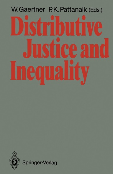 Wulf Gaertner, Prasanta K. Pattanaik - Distributive Justice and Inequality, Häftad