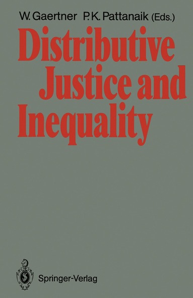 bokomslag Distributive Justice and Inequality