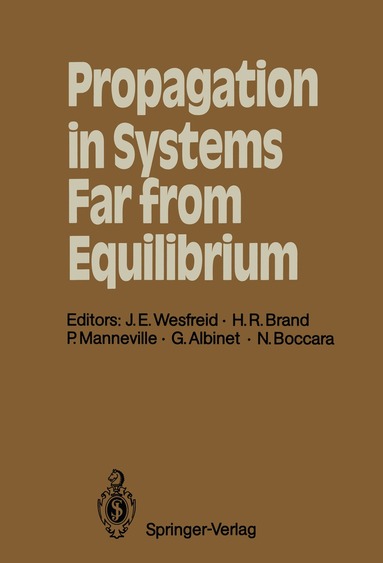 Jose E. Wesfreid, Helmut R. Brand, Paul Manneville, Gilbert Albinet, Nino Boccara - Propagation in Systems Far from Equilibrium, Häftad