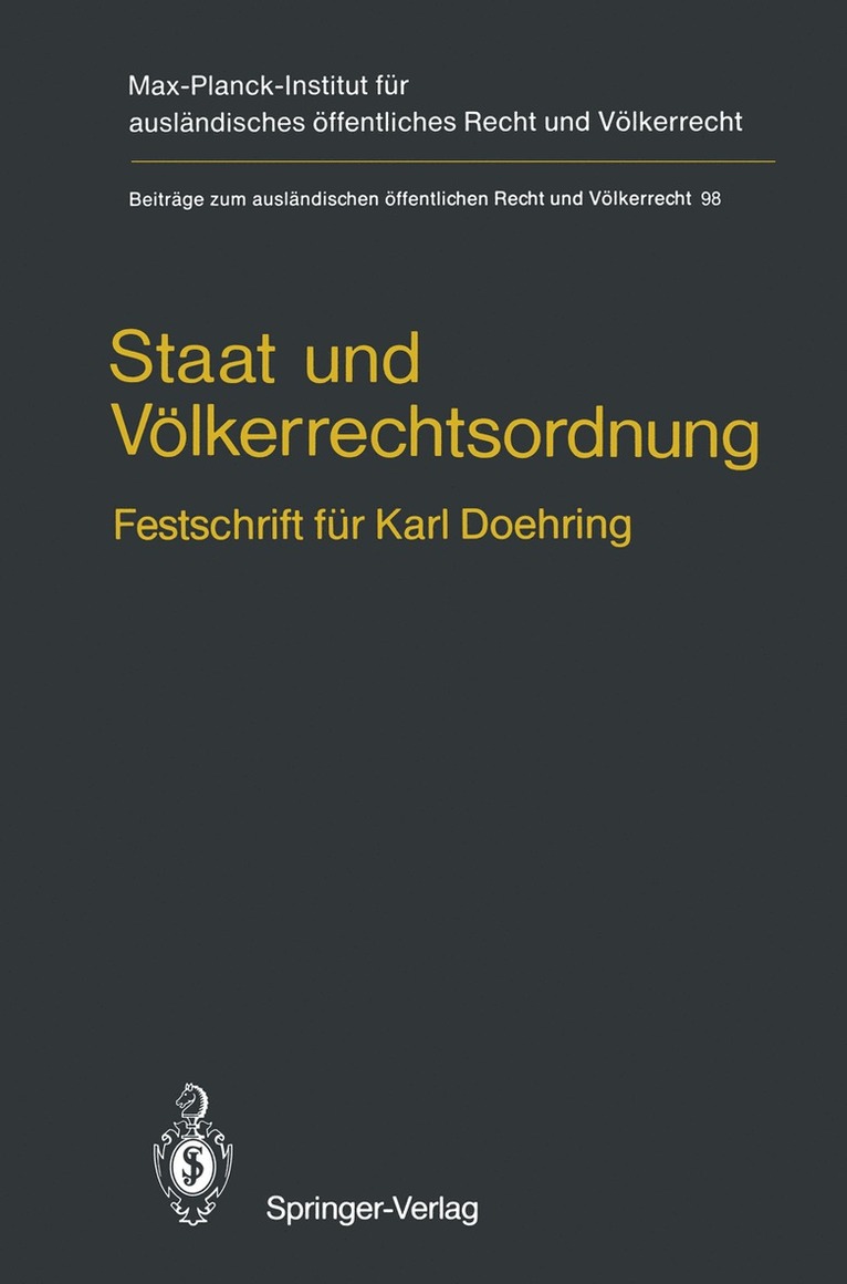 Staat und Vlkerrechtsordnung 1