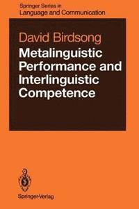 bokomslag Metalinguistic Performance and Interlinguistic Competence