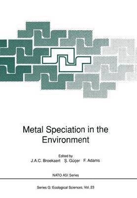 Metal Speciation in the Environment 1