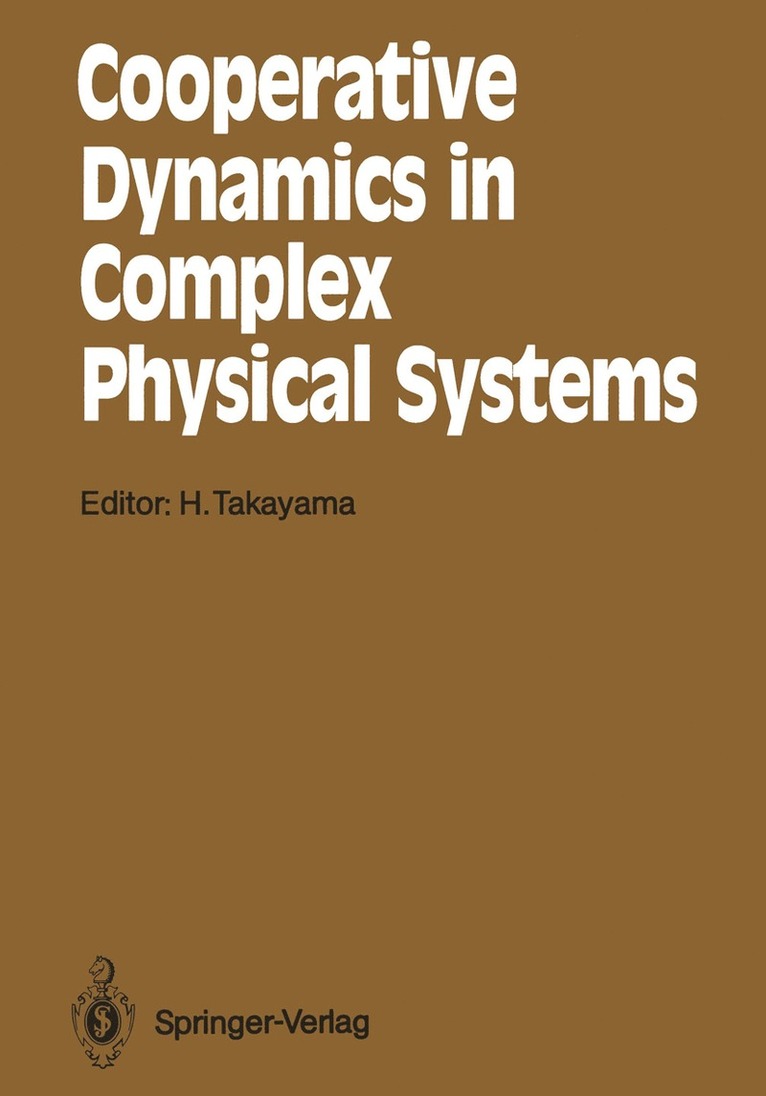 Hajime Takayama, Hajime Takayama - Cooperative Dynamics in Complex Physical Systems, Häftad