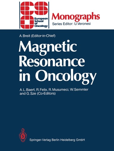 Alfred Breit - Magnetic Resonance in Oncology, Häftad