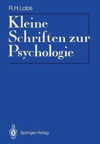 bokomslag Kleine Schriften zur Psychologie