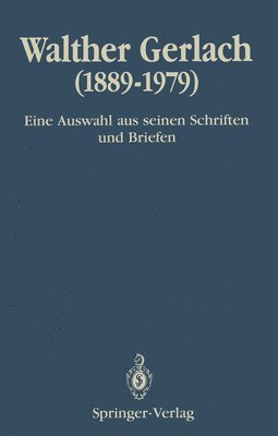 bokomslag Walther Gerlach (18891979)