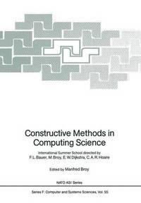 bokomslag Constructive Methods in Computing Science