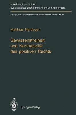 bokomslag Gewissensfreiheit und Normativität des positiven Rechts