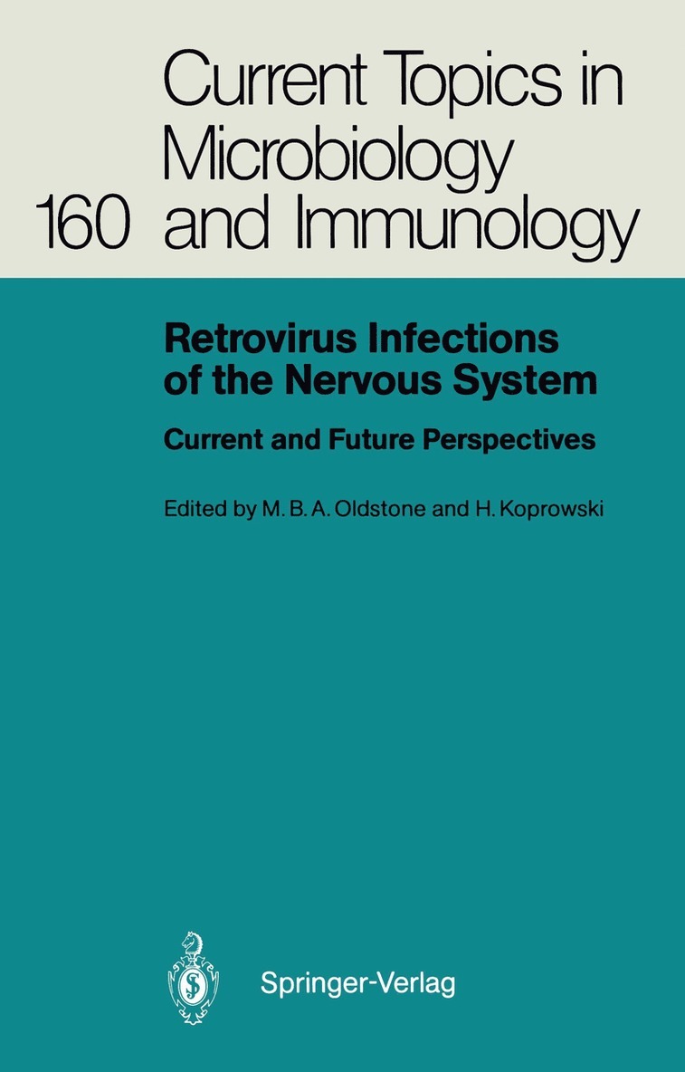 Michael B.A. Oldstone, Hilary Koprowski, Michael B. a. Oldstone, Michael B. A. Oldstone - Retrovirus Infections of the Nervous System, Häftad
