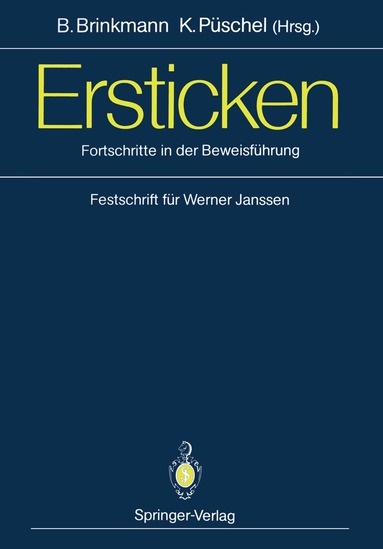 Bernd Brinkmann, Klaus Püschel - Ersticken, Häftad