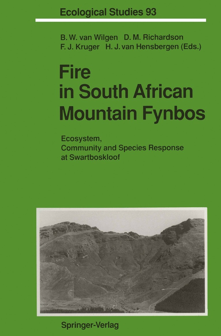 Brian W. van Wilgen, David M. Richardson, Frederick J. Kruger, Hubertus J. van Hensbergen, Brian W. Van Wilgen - Fire in South African Mountain Fynbos, Häftad