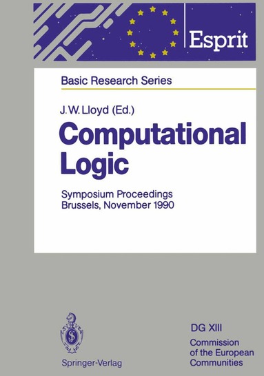 J.W. Lloyd, J.W. Lloyd - Computational Logic, Häftad