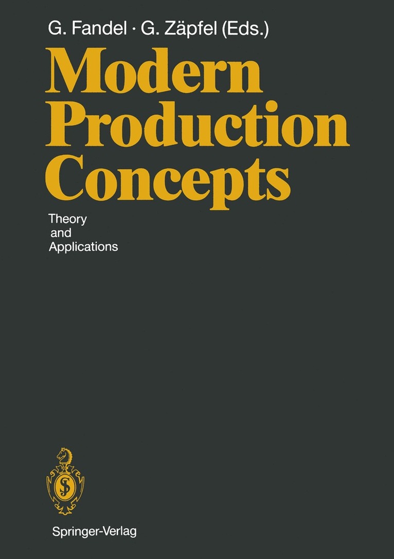 Günter Fandel, Günther Zäpfel - Modern Production Concepts, Häftad