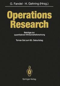 bokomslag Operations Research