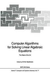 bokomslag Computer Algorithms for Solving Linear Algebraic Equations