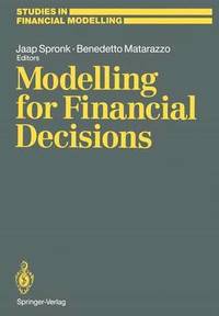 bokomslag Modelling for Financial Decisions