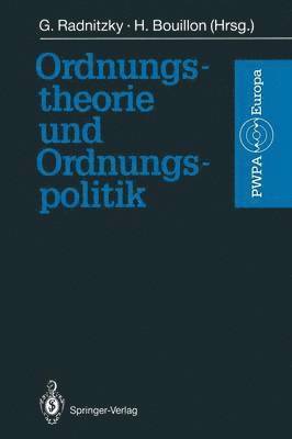 bokomslag Ordnungstheorie und Ordnungspolitik