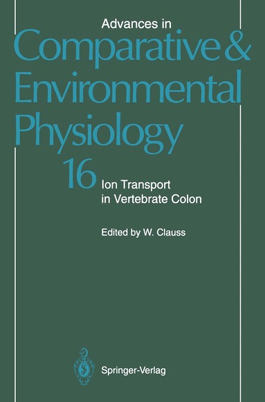 Ion Transport in Vertebrate Colon, Häftad