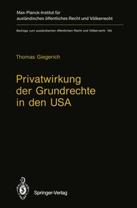 bokomslag Privatwirkung der Grundrechte in den USA