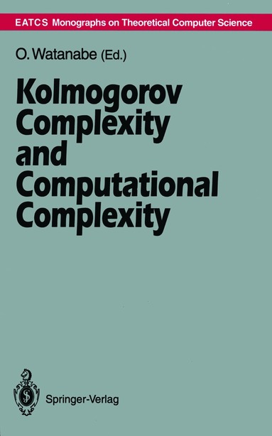 bokomslag Kolmogorov Complexity and Computational Complexity