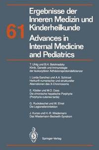 bokomslag Ergebnisse der Inneren Medizin und Kinderheilkunde / Advances in Internal Medicine and Pediatrics