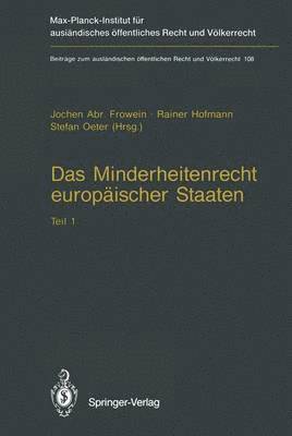 bokomslag Das Minderheitenrecht europischer Staaten