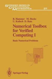 bokomslag Numerical Toolbox for Verified Computing I