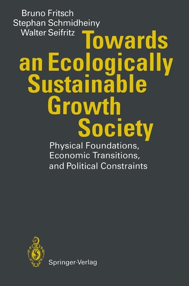 bokomslag Towards an Ecologically Sustainable Growth Society