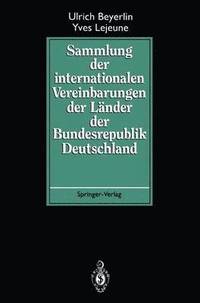 bokomslag Sammlung der internationalen Vereinbarungen der Lnder der Bundesrepublik Deutschland