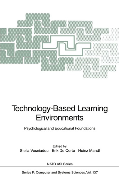 Stella Vosniadou, Erik de Corte, Heinz Mandl - Technology-Based Learning Environments, Häftad