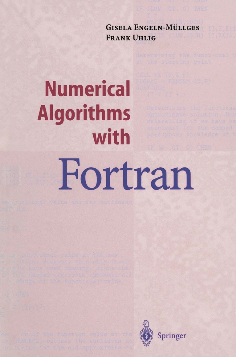 Numerical Algorithms with Fortran 1