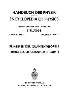 bokomslag Prinzipien der Quantentheorie I / Principles of Quantum Theory I