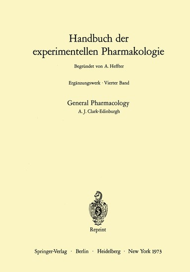 bokomslag General Pharmacology