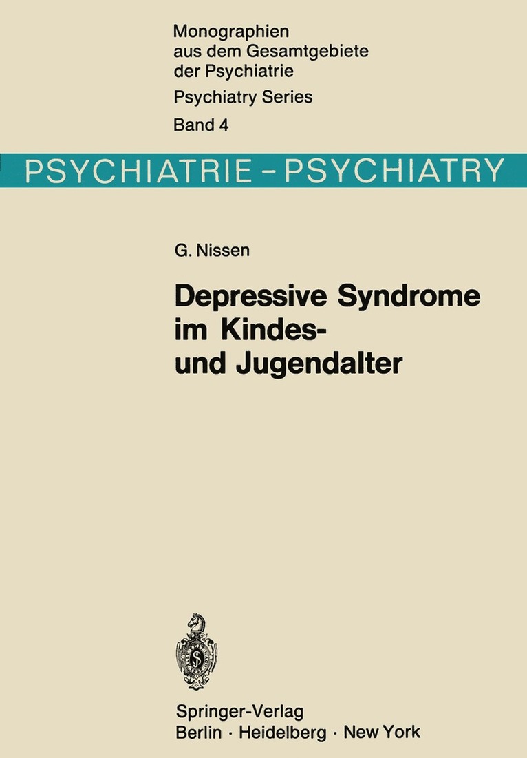 Depressive Syndrome im Kindes- und Jugendalter 1