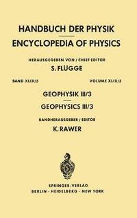 bokomslag Geophysics III/Geophysik III