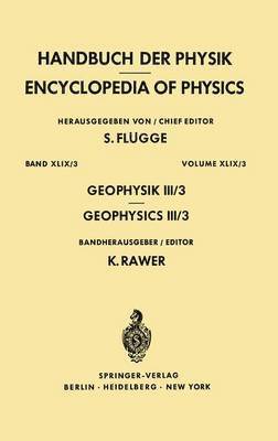 Karl Rawer - Geophysics III/Geophysik III, Häftad
