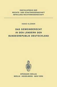 bokomslag Das Gemeinderecht in den Lndern der Bundesrepublik Deutschland