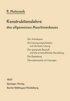 Konstruktionslehre des allgemeinen Maschinenbaues 1