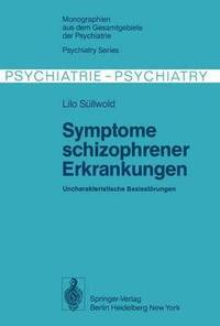 bokomslag Symptome schizophrener Erkrankungen