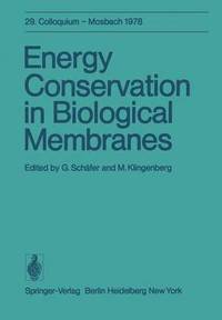 bokomslag Energy Conservation in Biological Membranes