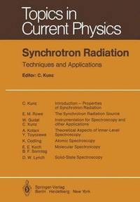 bokomslag Synchrotron Radiation