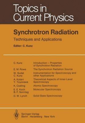 Synchrotron Radiation 1