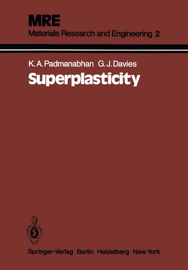 K Anantha Padmanabhan, G.J. Davies - Superplasticity, Häftad