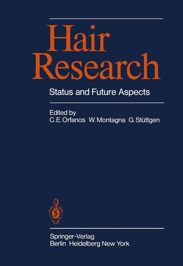 C.E. Orfanos, W. Montagna, G. Stüttgen, C. E. Orfanos - Hair Research, Häftad