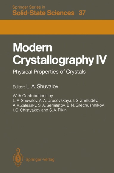 bokomslag Modern Crystallography IV