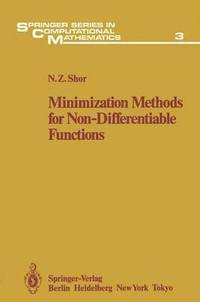 bokomslag Minimization Methods for Non-Differentiable Functions