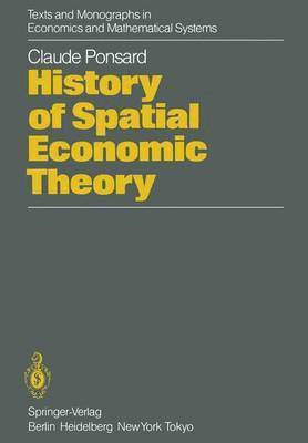bokomslag History of Spatial Economic Theory
