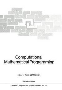 bokomslag Computational Mathematical Programming