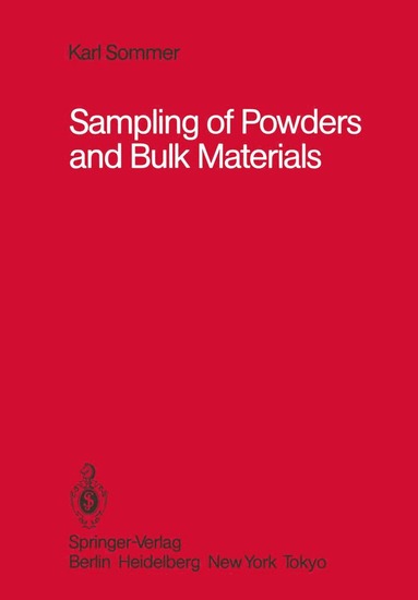 bokomslag Sampling of Powders and Bulk Materials