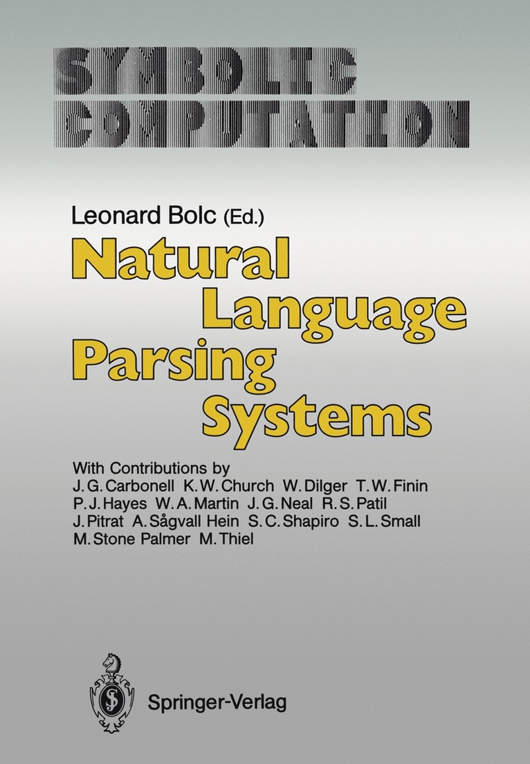 Natural Language Parsing Systems 1